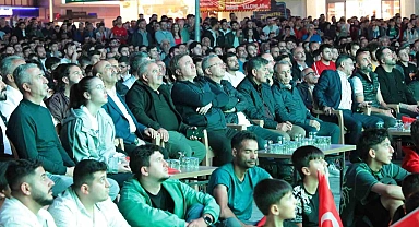 Milli Takım Maçı Erzincan'da coşkuyla izlendi