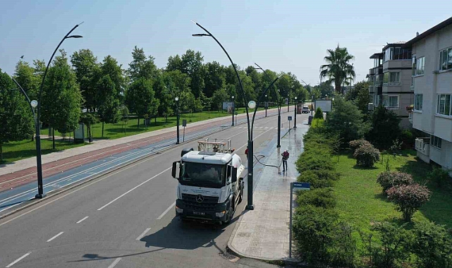 Ordu’da caddeler temizleniyor