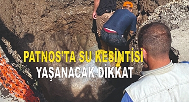 Patnos'ta Su Kesintisi Yaşanacak Dikkat!