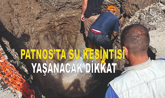 Patnos'ta Su Kesintisi Yaşanacak Dikkat!