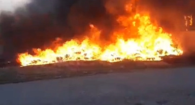 Patnos'ta taziye evinde çıkan yangın korkuttu(Videolu haber)