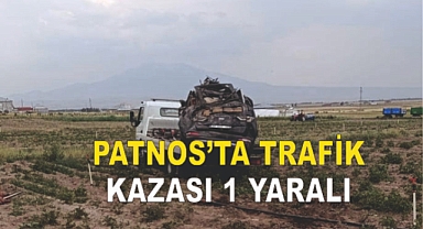 Patnos'ta trafik kazası: 1 yaralı