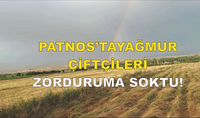 Patnos'ta Yağmur Çiftçileri Zor Duruma Soktu!