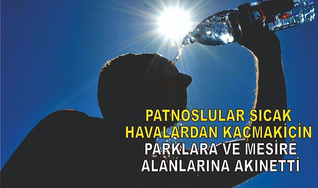 Patnoslular Sıcak Havalardan Kaçmak İçin Parklara ve Mesire Alanlarına Akın Ediyor