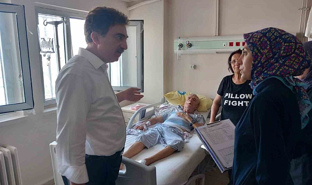 Selahattin Eyyubi Devlet Hastanesi Başhekimi Anlı, hastalarla görüştü