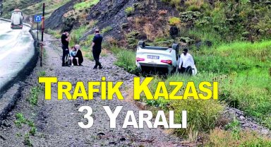 Trafik Kazası 3 Yaralı