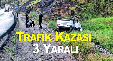 Trafik Kazası 3 Yaralı