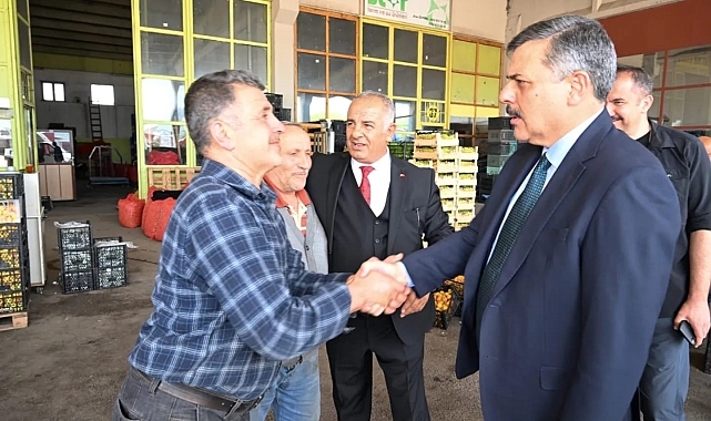 Vali Mustafa Çifti'den hal ziyareti