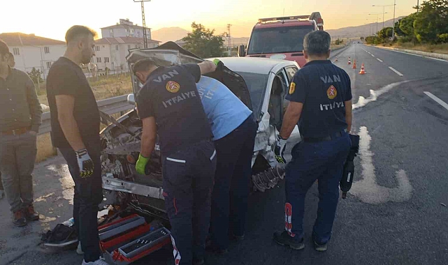 Van-Erciş karayolunda trafik kazası: 1 yaralı