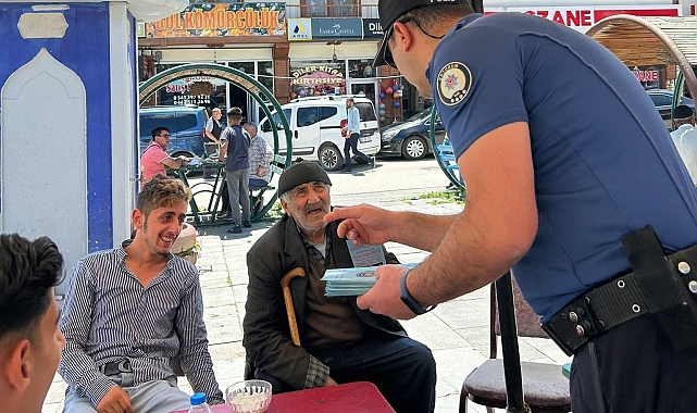 Vatandaşa broşürlü uyarı Hınıs polisinden