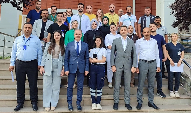 Yürütülen çalışmalar yerinde incelendi Tercan Devlet Hastanesi'nde