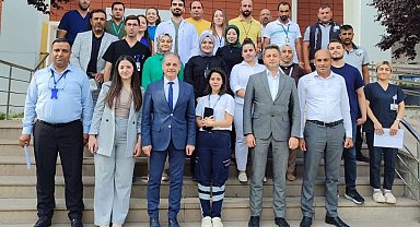 Yürütülen çalışmalar yerinde incelendi Tercan Devlet Hastanesi'nde