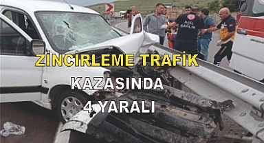Zincirleme trafik kazası: 4 yaralı