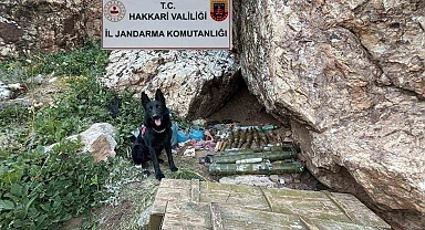 2 katlı sığınakta mühimmat ele geçirildi