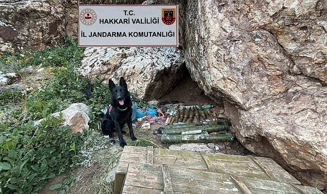 2 katlı sığınakta mühimmat ele geçirildi