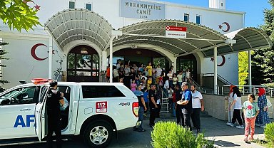 Afet farkındalığı oluşturuldu Kur'an Kursu talebelerine