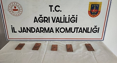 Ağrı'da 5 kilogram kaçak altın ele geçirildi