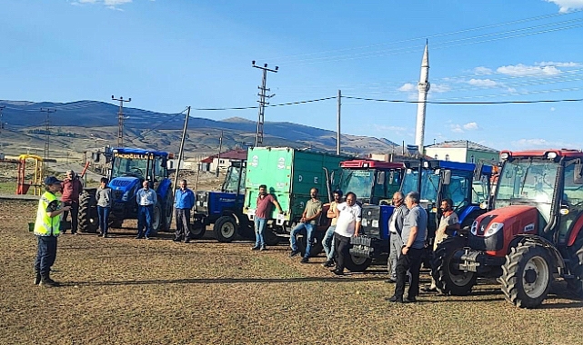 Ağrı’da Jandarmadan traktör sürücülerine bilgilendirme
