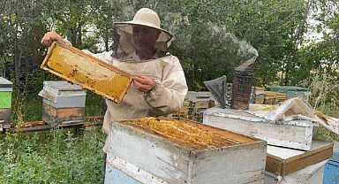 (Videolu Haber) Ağrı'nın Geven balında artan verim arıcıların yüzünü güldürdü