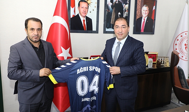 Ağrı Spor’ dan İl Müdürü Ahmet Çelebi’ye Ziyaret