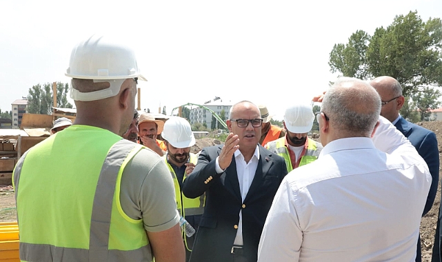 Ağrı Valisi Koç, Emniyet Müdürlüğü yeni hizmet binası inşaatını denetledi