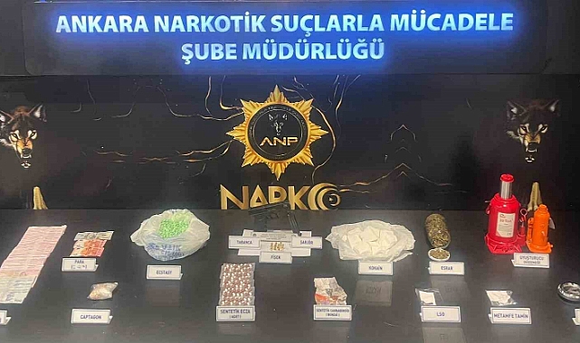 Ankara Emniyeti’nin hassas burnu uyuşturucu satıcılarını yakaladı