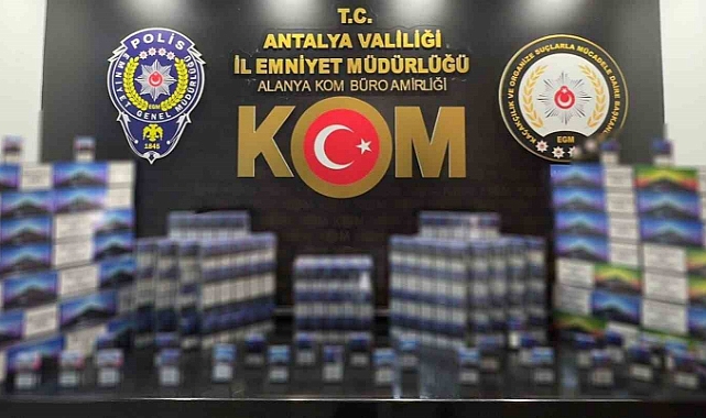 Antalya’da kaçakçılık operasyonu