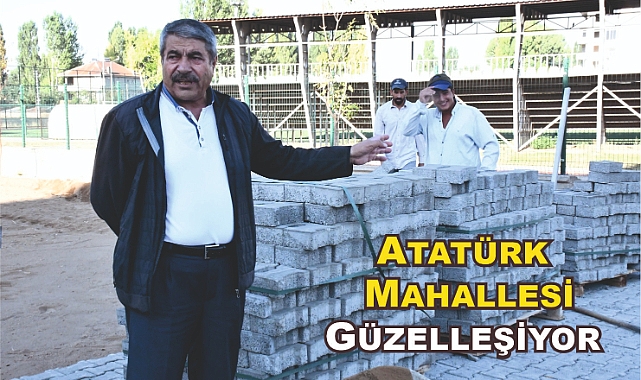 Atatürk Mahallesi Canlanıyor: Kilitli Parke Uygulaması Son Hız Devam Ediyor