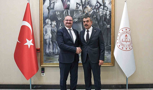 Atatürk Üniversitesi Rektörü Prof. Dr. Ahmet Hacımüftüoğlu,'ndan Milli Eğitim Bakanı Tekin'e nezaket ziyareti
