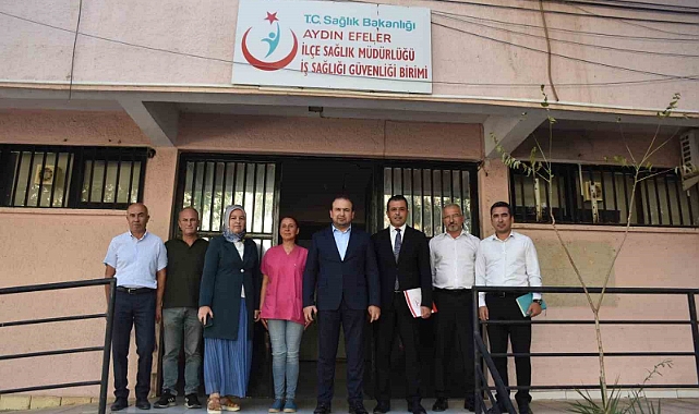 Aydın İl Sağlık Müdürü Şenkul İş Sağlığı Güvenliği Birimi’ndeki çalışmaları yerinde inceledi