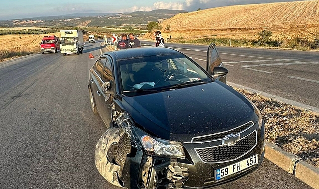 Bandırma-Çanakkale Yolu üzerindeki kaza trafiği aksattı