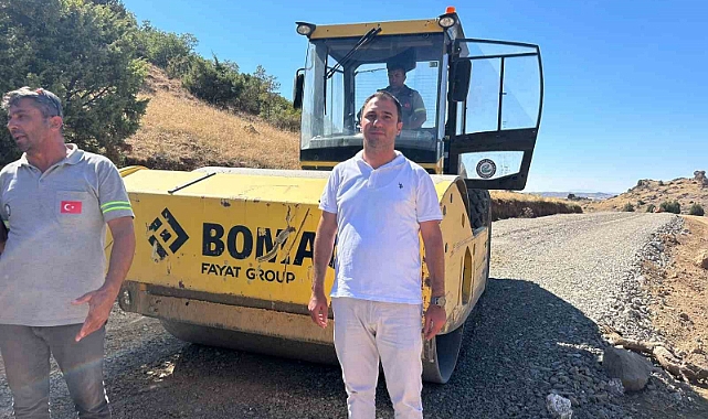 Beylikova’da termal havuzları ve mesire alanı bağlantı yolunun yapımı gerçekleştiriliyor