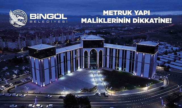 Bingöl'de metruk yapılar için süreç başladı