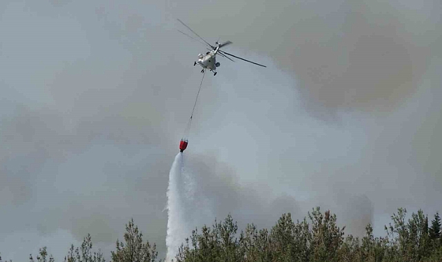 Çanakkale’deki tarihi yangında uçak ve helikopterler 708 sorti yaptı, 146 saat havada kaldı
