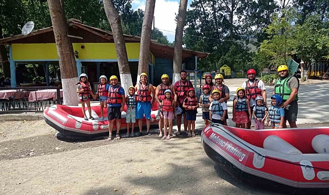 Çekilişi kazandılar rafting yaptılar