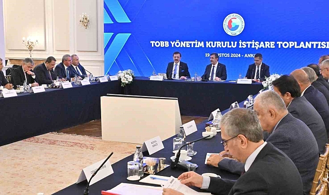 Cumhurbaşkanı Yardımcısı Yılmaz, TOBB yönetim kurulu istişare toplantısına katıldı