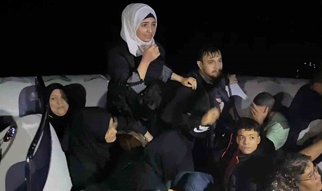 Datça’da 18 düzensiz göçmen yakalandı