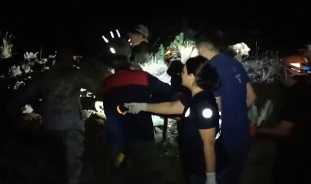 Dereye Uçan Aratan Yaralıyı Afad Kurtardı