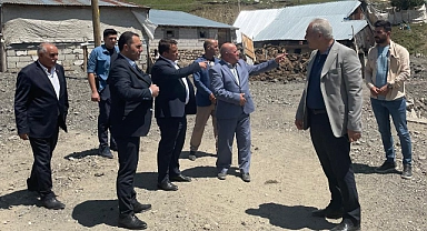 Eleşkirt Kaymakamı Saygılı Akyumak Köyünde İncelemede Bulundu