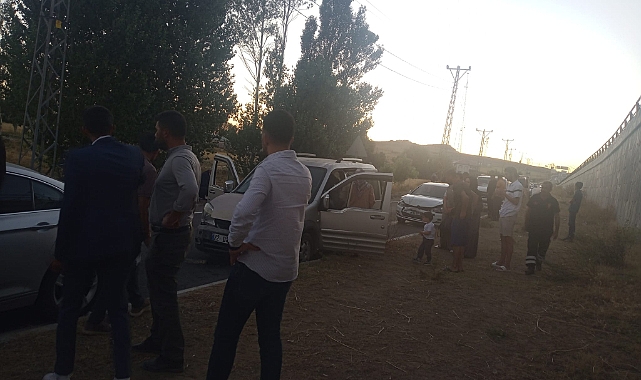 Erciş Muradiye Kavşağı'nda Zincirleme Kaza