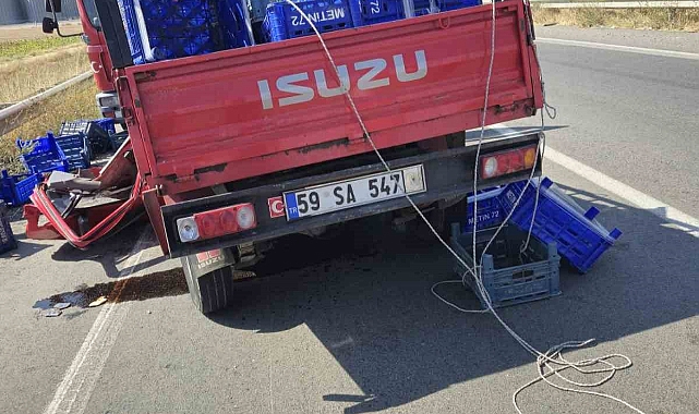 Ergene’de trafik kazası: 1 ölü