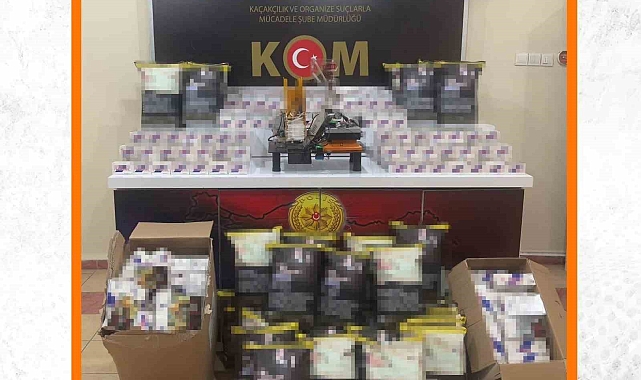 Erzincan'da Yasak Üretim: Evde Sigara İmalathanesi Çökertildi