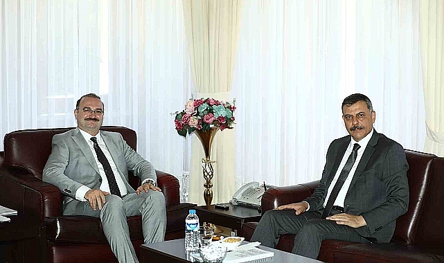 Erzurum Valisi Mustafa Çiftçi'den Rektör'e Hacımüftüoğlu'na iade-i ziyaret