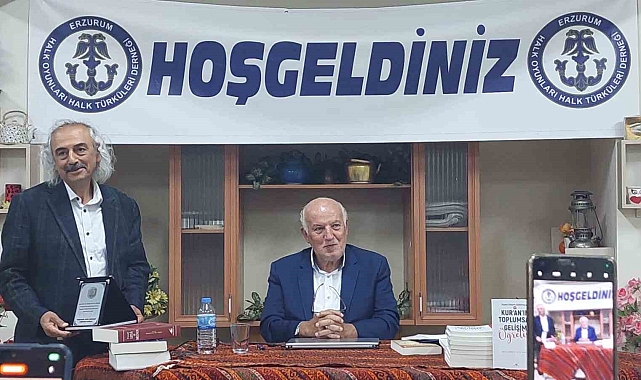Erzurum'da yaptı Prof. Dr. Muhammet Nur Doğan kitap tanıtımını