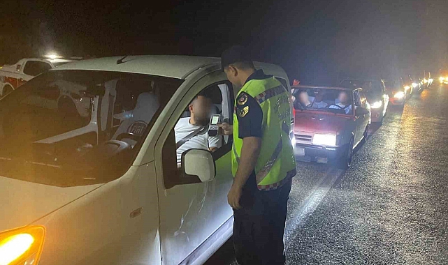 Gaziantep’te 35 sürücüye 225 bin TL alkol cezası
