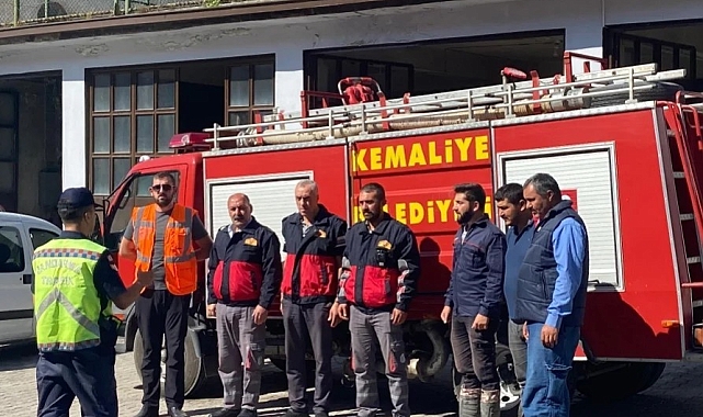 İtfaiye Personeli Jandarmadan Eğitim Aldı