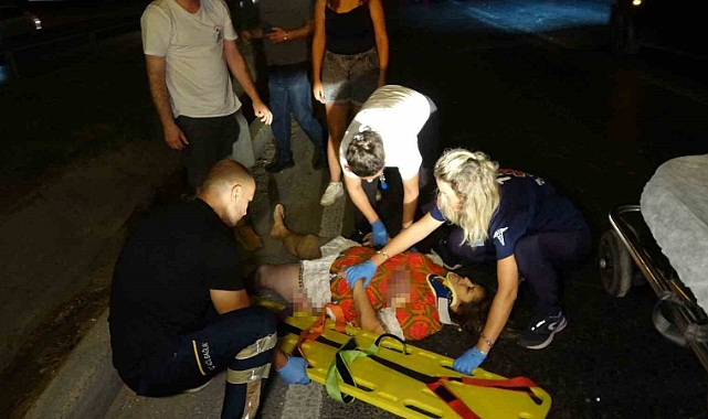 Karşıya geçerken aracı görünce donakaldı, çarpma sonucu yaralandı