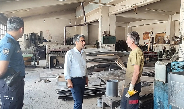 Kaymakam Aslantatar, Sanayi Esnafını Ziyaret Etti