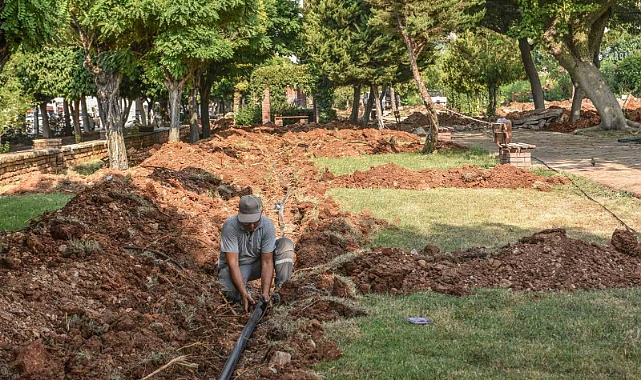 Kepez’in simge parkında yenileme çalışmaları sürüyor