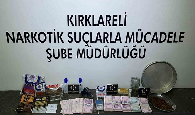 Kırklareli’nde uyuşturucu operasyonu: 3 tutuklama